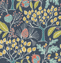 York Groovy Garden Navy Peel & Stick Wallpaper