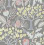 York Groovy Garden Grey Peel & Stick Wallpaper