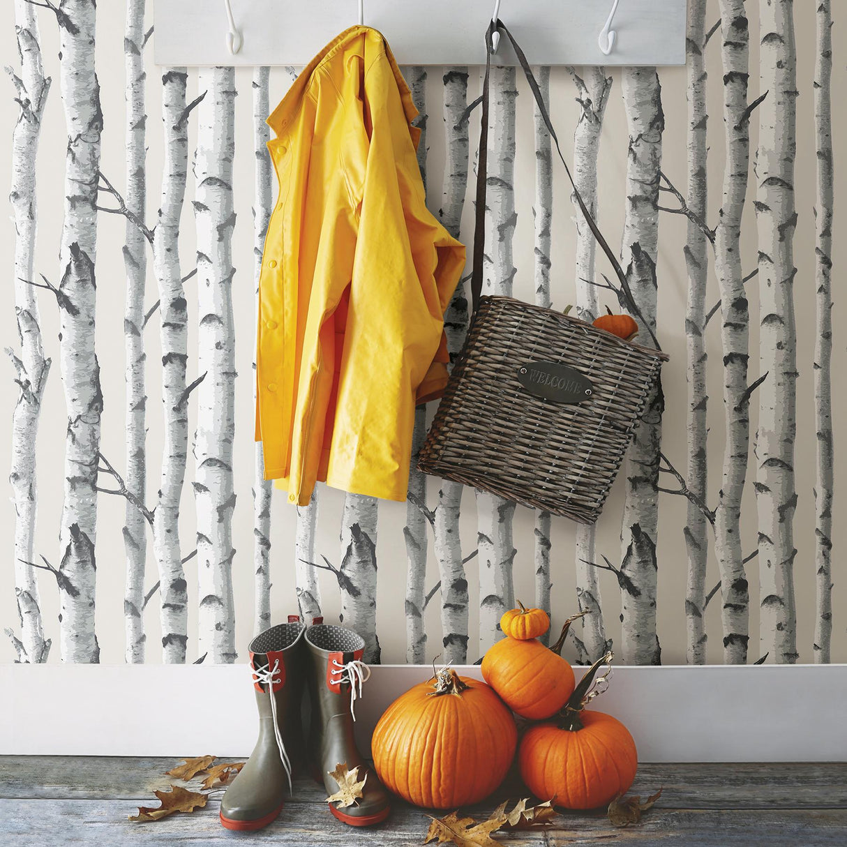 York Birch Tree Peel & Stick Wallpaper