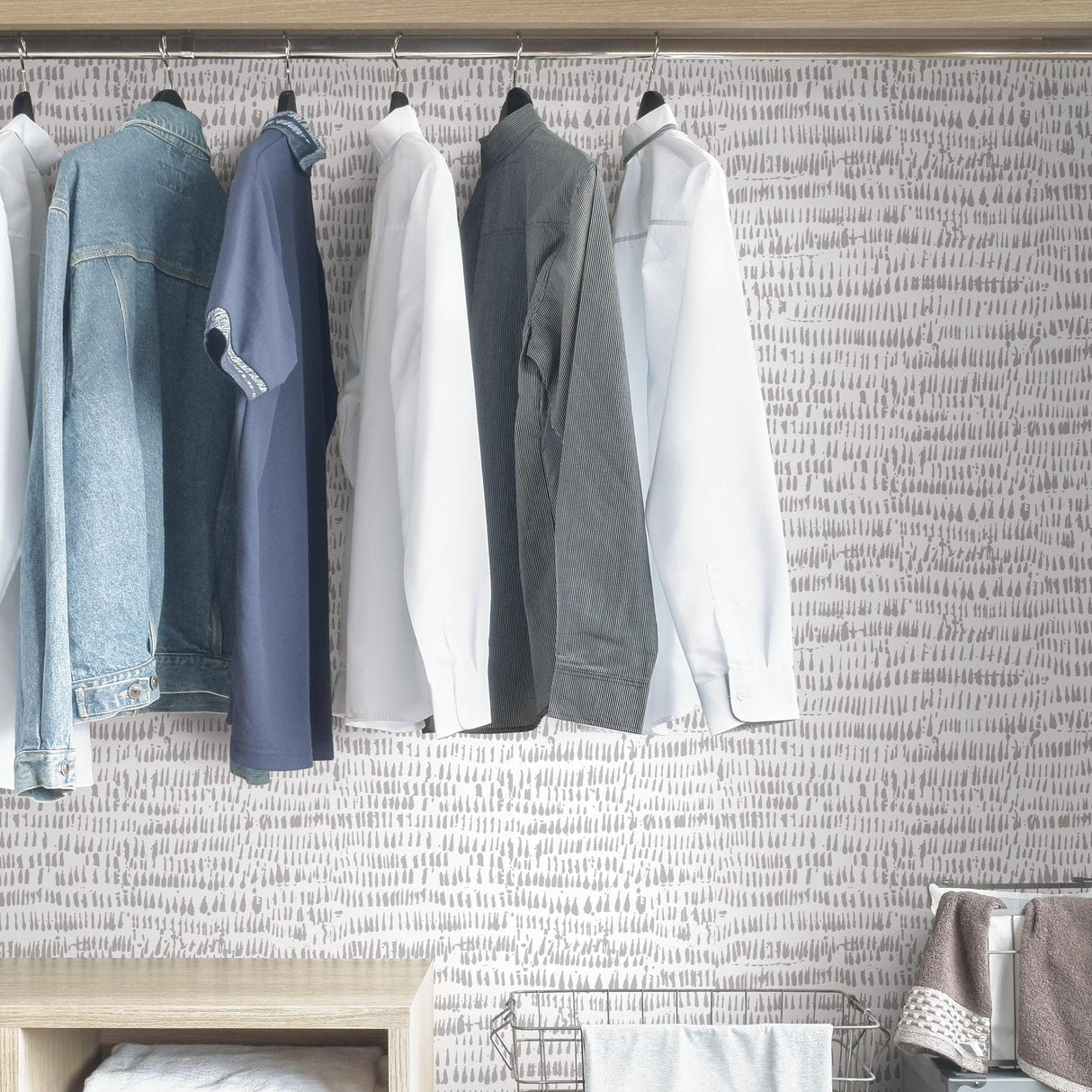 York Kylver Grey Peel & Stick Wallpaper