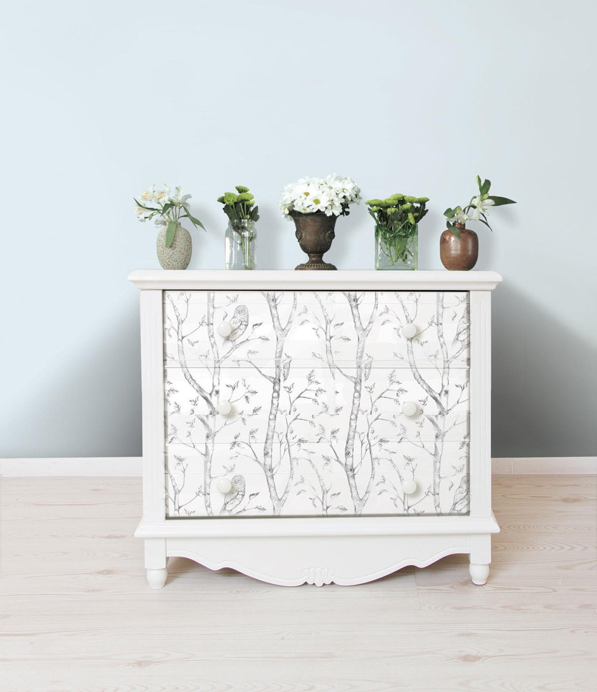 York Grey Woods Peel & Stick Wallpaper