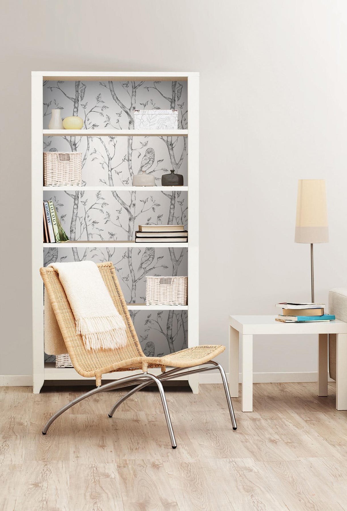 York Grey Woods Peel & Stick Wallpaper