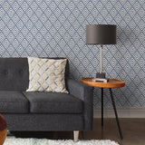 York Arrowhead Deep Blue Peel & Stick Wallpaper
