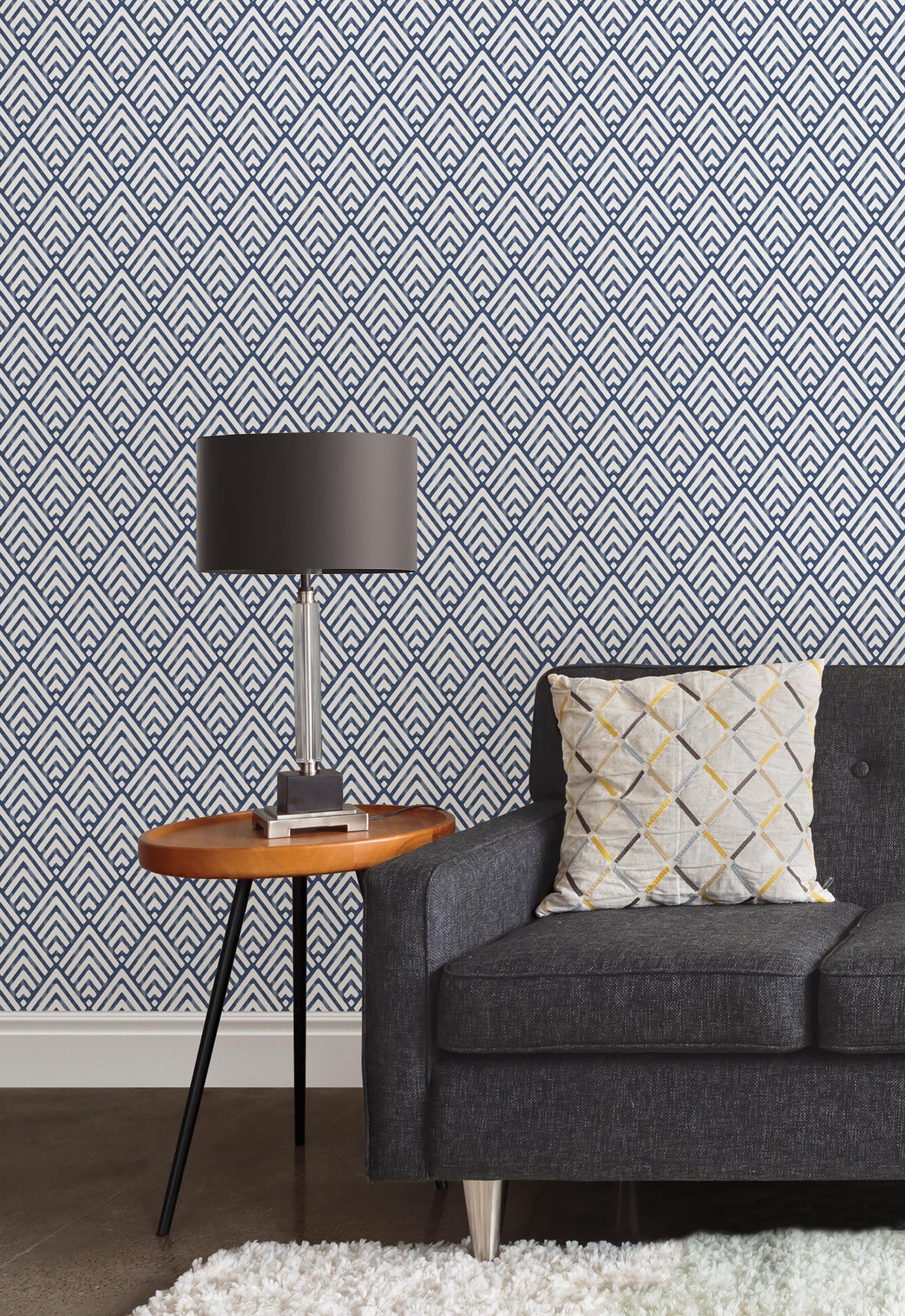 York Arrowhead Deep Blue Peel & Stick Wallpaper