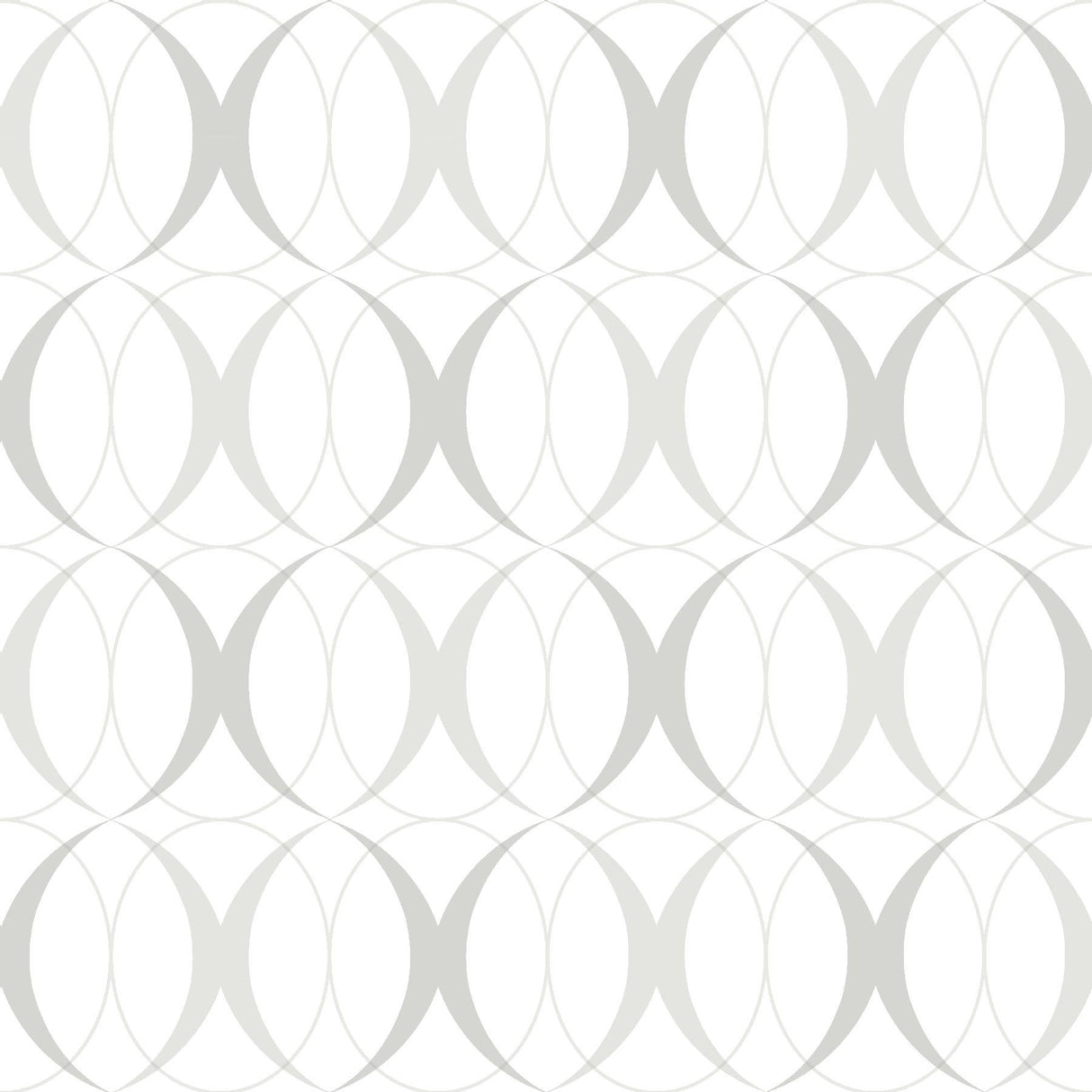 York Circulate Light Silver Peel & Stick Wallpaper