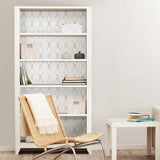York Circulate Light Silver Peel & Stick Wallpaper