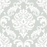 York Ariel Grey Peel & Stick Wallpaper