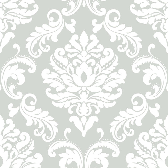 York Ariel Grey Peel & Stick Wallpaper
