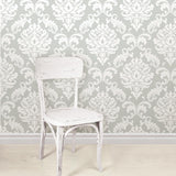 York Ariel Grey Peel & Stick Wallpaper