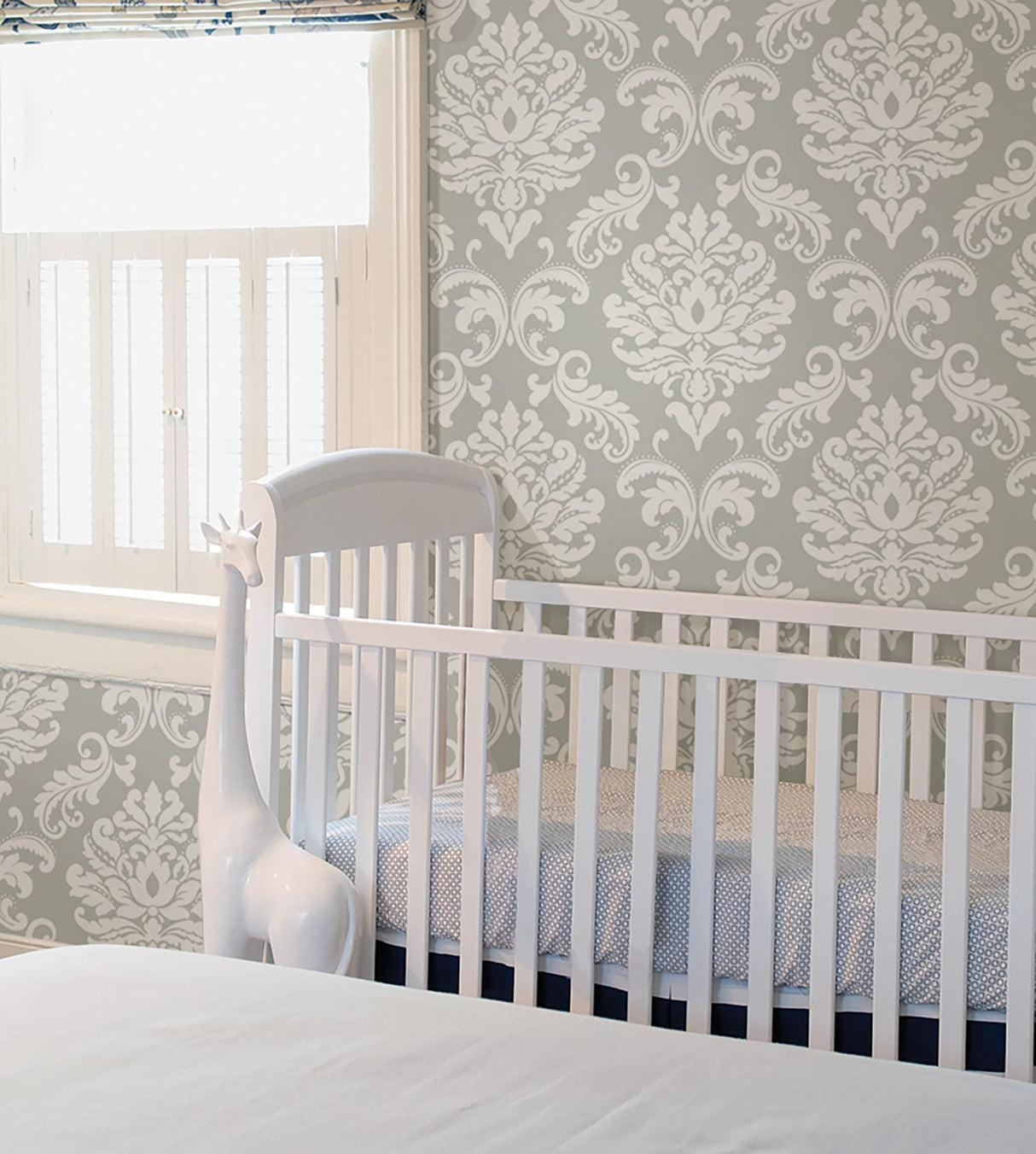 York Ariel Grey Peel & Stick Wallpaper