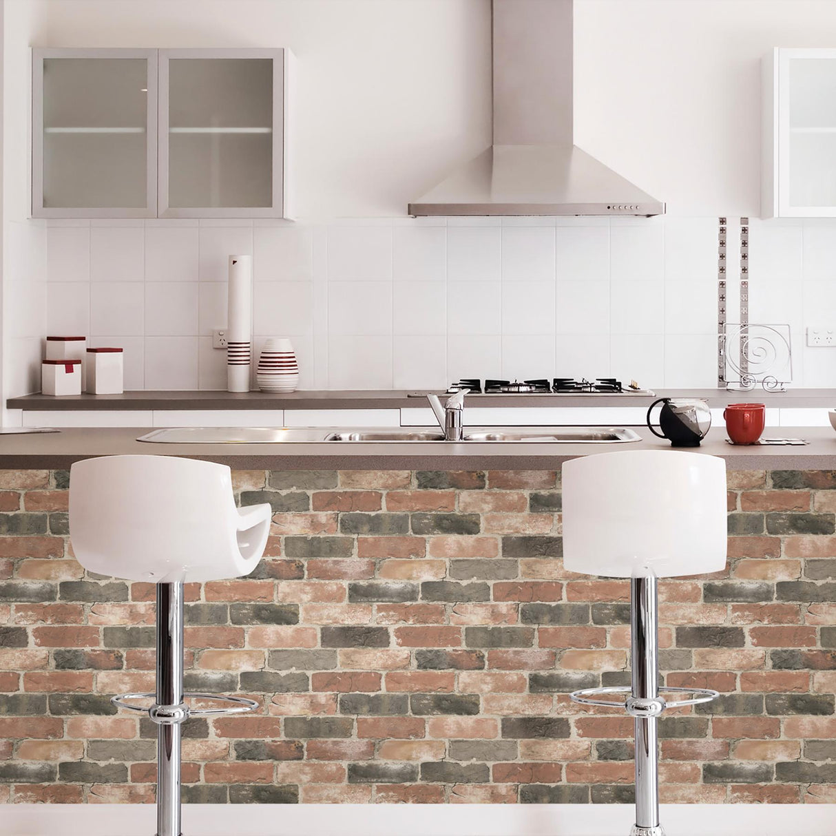 York Newport Reclaimed Brick Peel & Stick Wallpaper