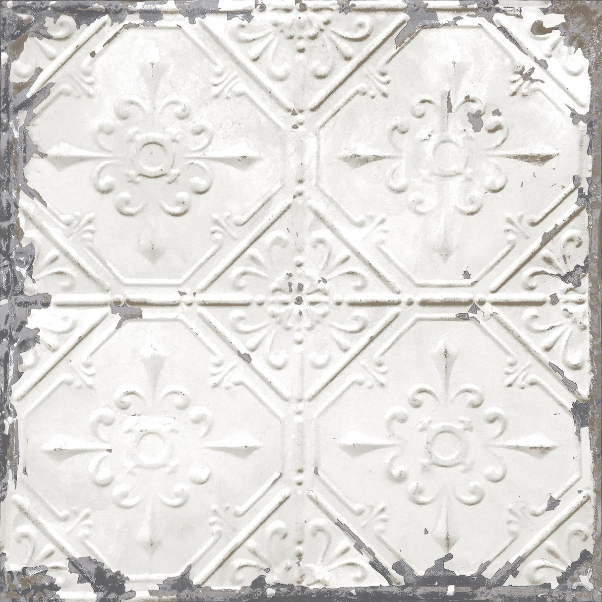 York Vintage Tin Tile Peel & Stick Wallpaper
