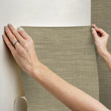 York Wheat Grasscloth Peel & Stick Wallpaper