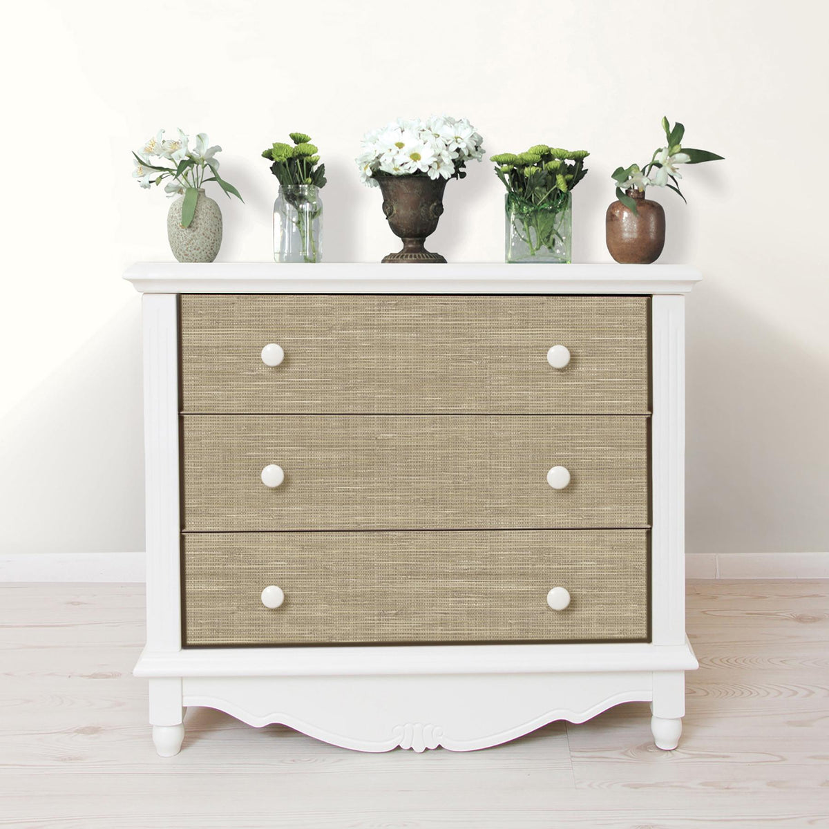 York Wheat Grasscloth Peel & Stick Wallpaper