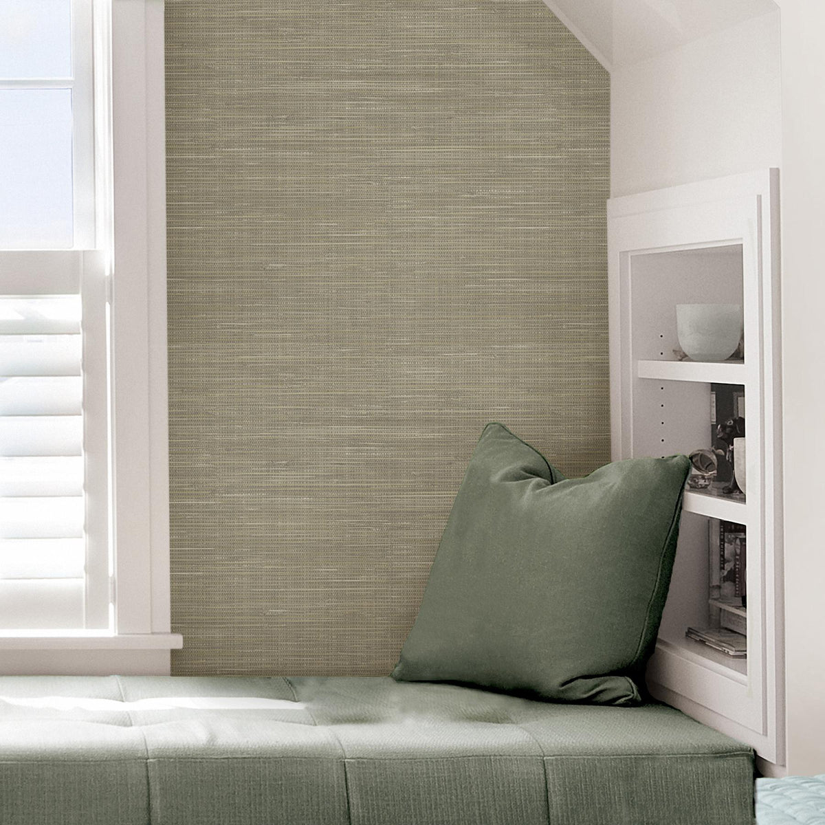 York Wheat Grasscloth Peel & Stick Wallpaper