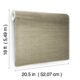 York Wheat Grasscloth Peel & Stick Wallpaper