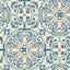 York Blue Florentine Tile Peel & Stick Wallpaper
