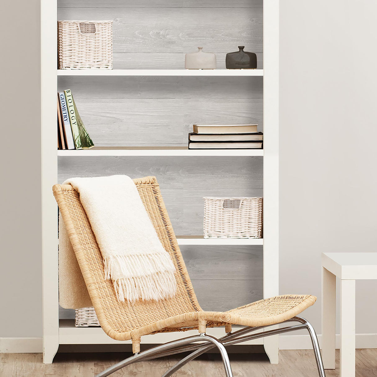 York Grey Wood Plank Peel & Stick Wallpaper