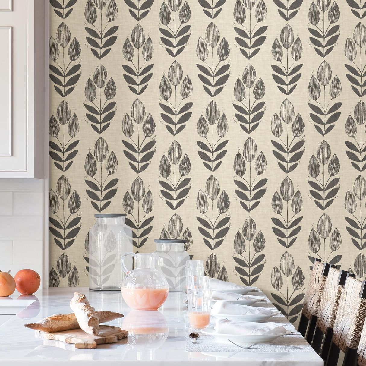 York Folk Tulip Peel & Stick Wallpaper