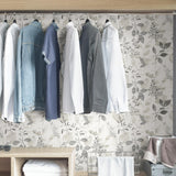 York Grey Breezy Peel & Stick Wallpaper