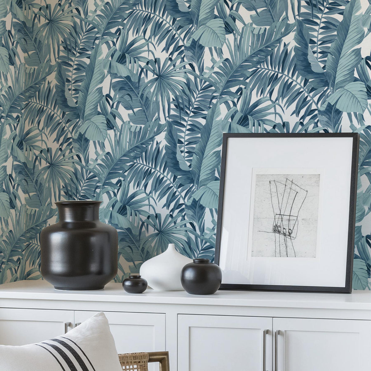 York Blue Maui Peel & Stick Wallpaper