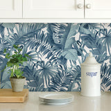 York Blue Maui Peel & Stick Wallpaper