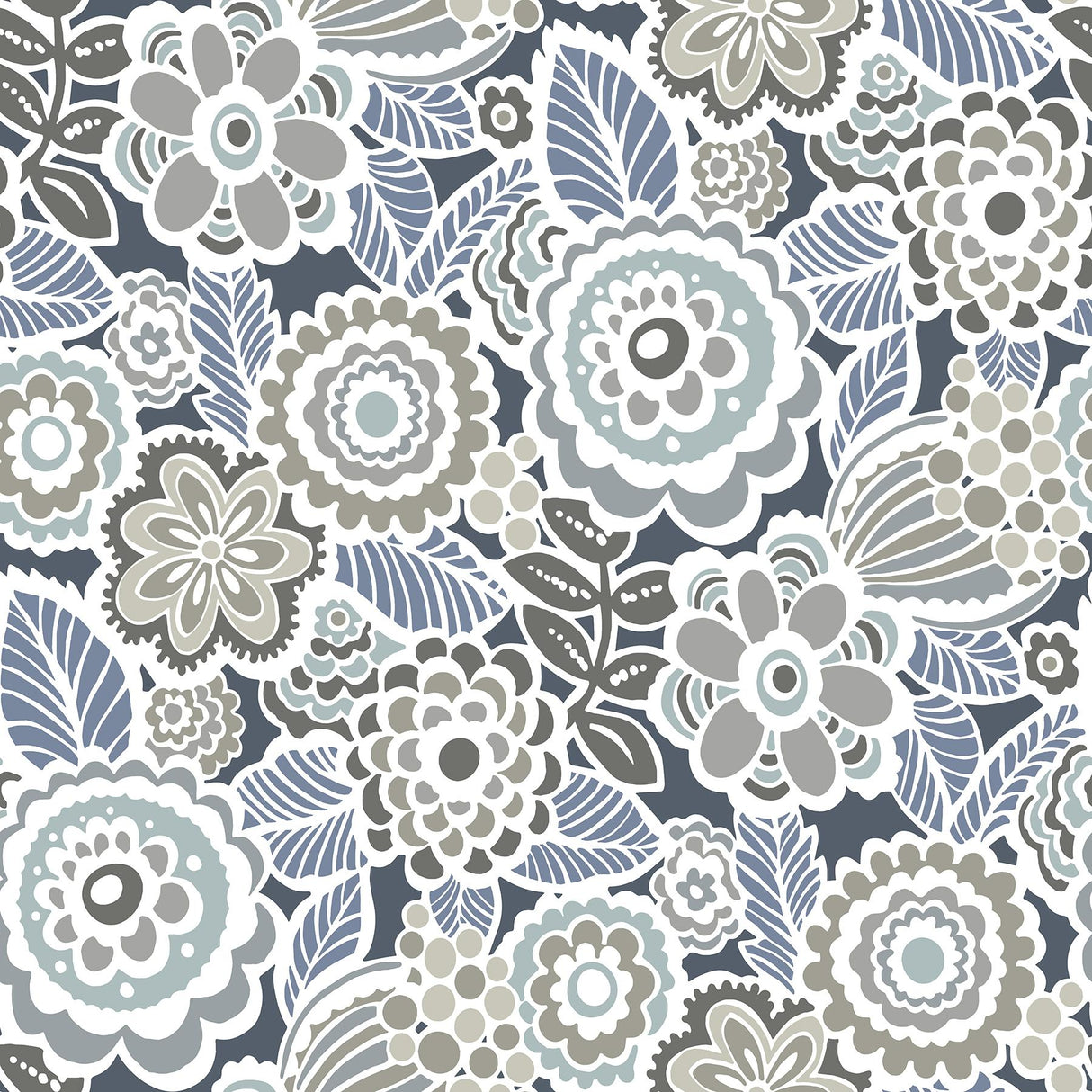 York Dream On Navy Peel & Stick Wallpaper