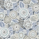 York Dream On Navy Peel & Stick Wallpaper