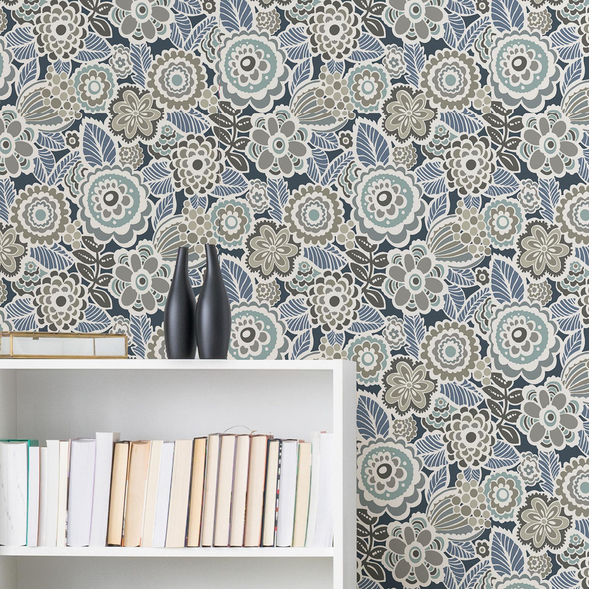 York Dream On Navy Peel & Stick Wallpaper