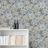 York Dream On Navy Peel & Stick Wallpaper