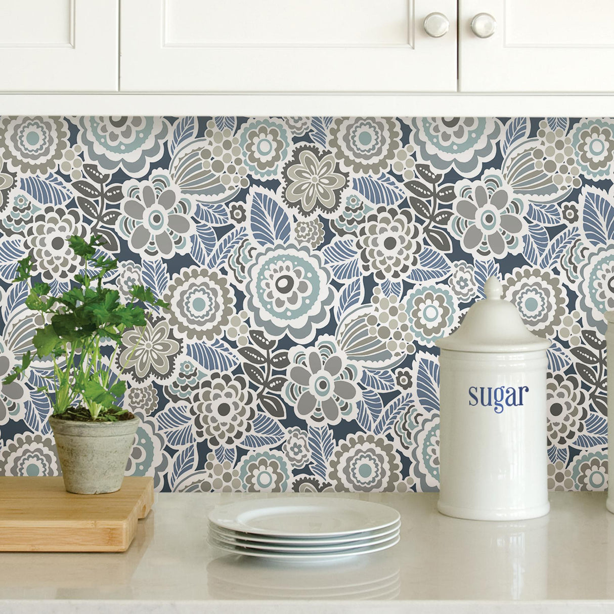 York Dream On Navy Peel & Stick Wallpaper