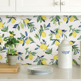 York Lemon Drop Yellow Peel & Stick Wallpaper