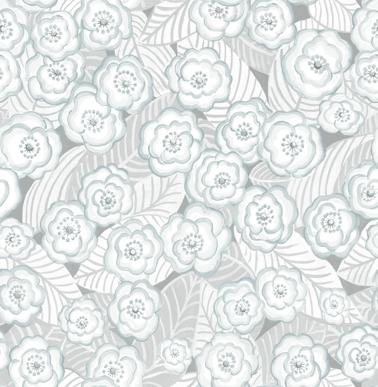 York Oopsie Daisy Grey Peel & Stick Wallpaper