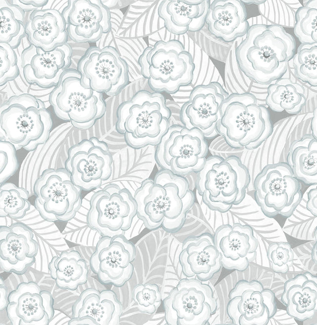 York Oopsie Daisy Grey Peel & Stick Wallpaper