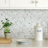 York Oopsie Daisy Grey Peel & Stick Wallpaper