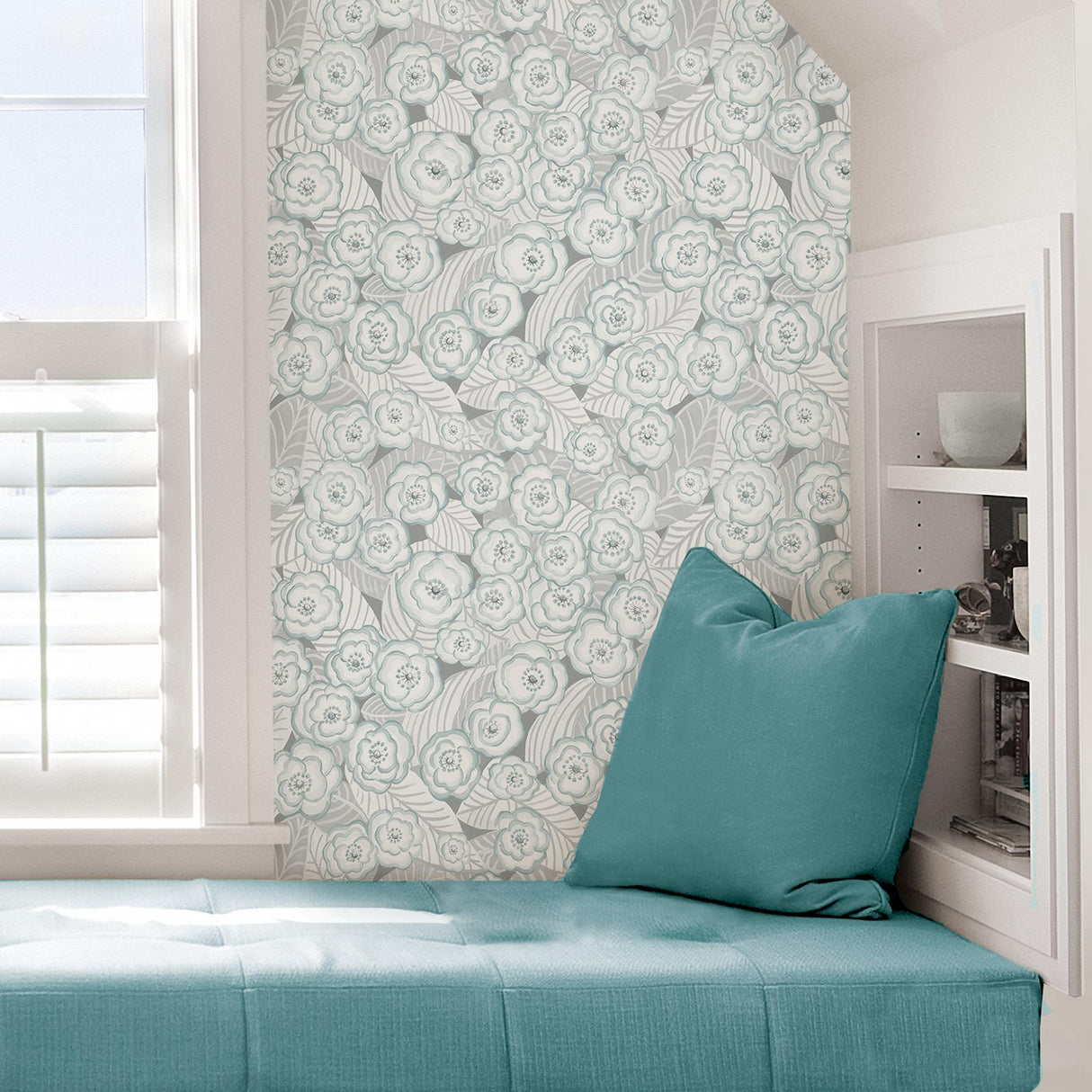 York Oopsie Daisy Grey Peel & Stick Wallpaper