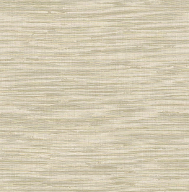 York Tibetan Grasscloth Cream Peel & Stick Wallpaper
