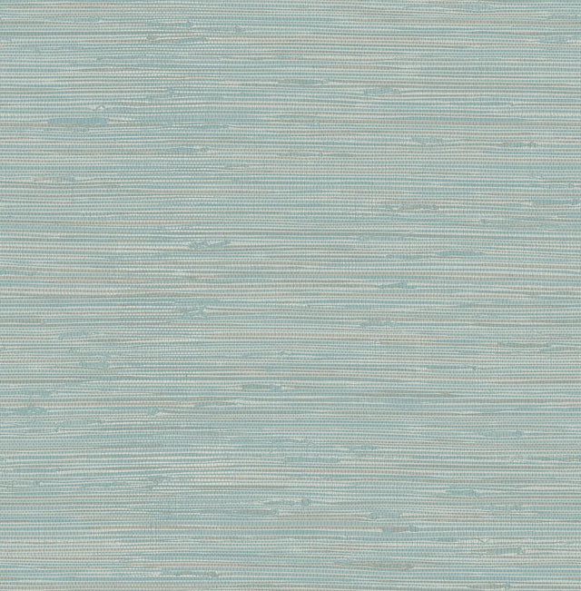 York Tibetan Grasscloth Teal Peel & Stick Wallpaper