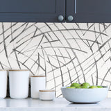 York Black Imprint Peel & Stick Wallpaper