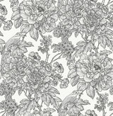 York Black & White Sudbury Peel & Stick Wallpaper