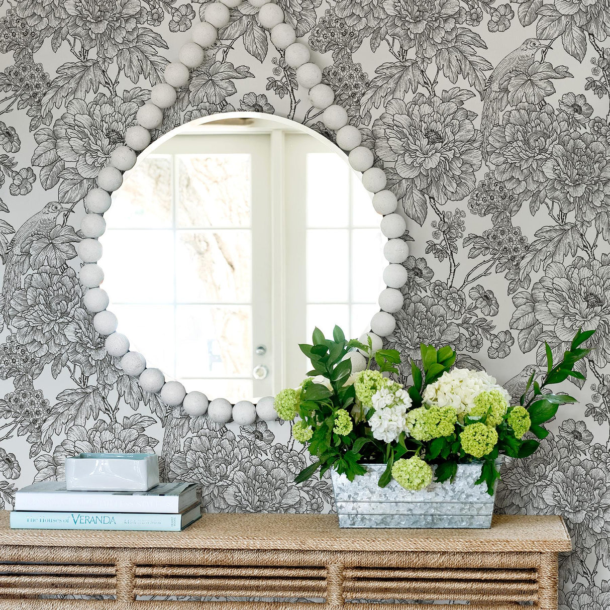 York Black & White Sudbury Peel & Stick Wallpaper