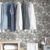 York Black & White Sudbury Peel & Stick Wallpaper