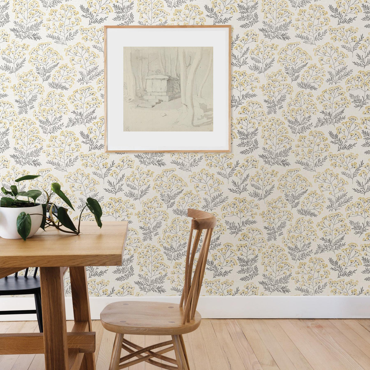York Yellow Wethersfield Peel & Stick Wallpaper