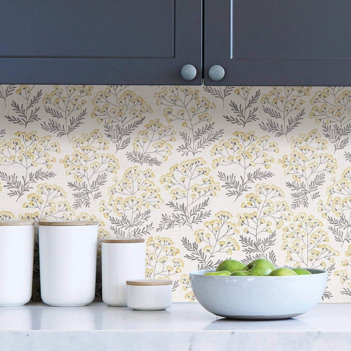 York Yellow Wethersfield Peel & Stick Wallpaper