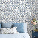 York Blue Guildford Peel & Stick Wallpaper
