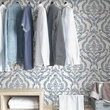 York Blue Guildford Peel & Stick Wallpaper
