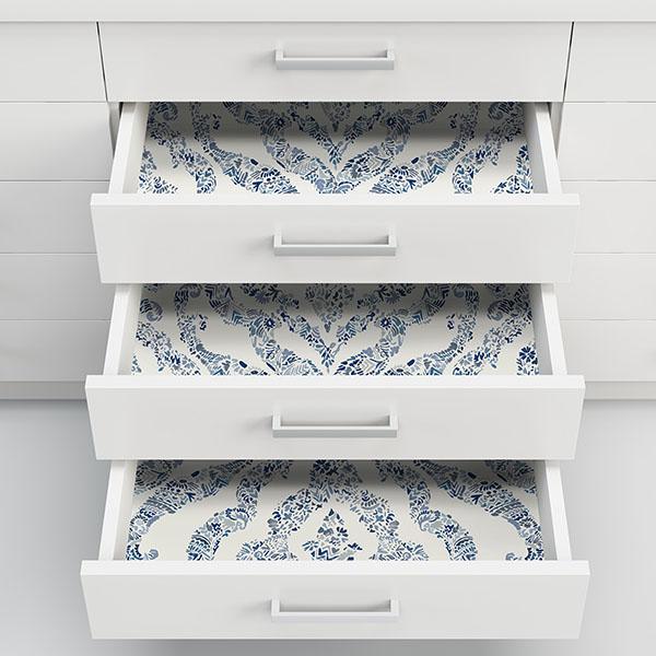 York Blue Guildford Peel & Stick Wallpaper