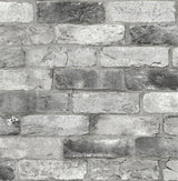 York Grey London Brick Peel & Stick Wallpaper
