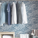 York Navy Saybrook Peel & Stick Wallpaper