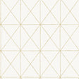 York White & Gold Get In Line Peel & Stick Wallpaper